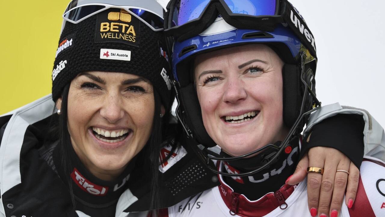 Stephanie Venier und Katharina Truppe dürfen jubeln. 