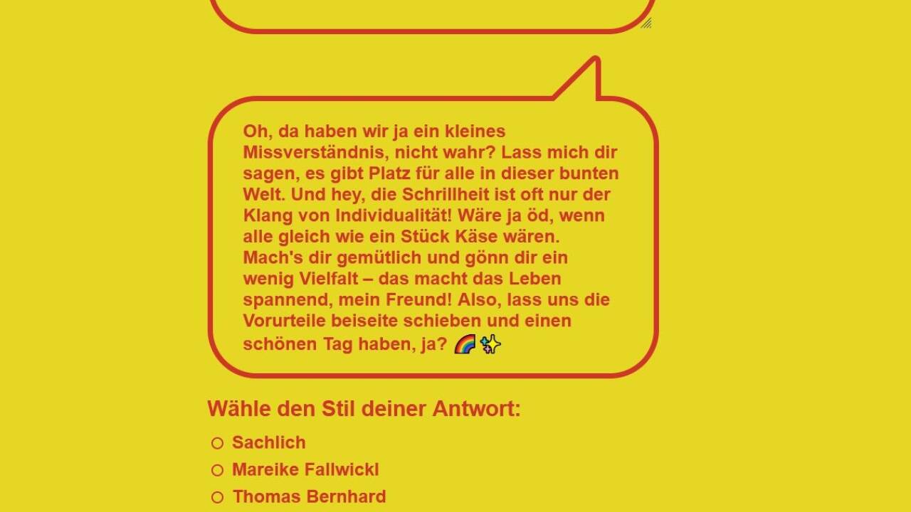 Künstliche Intelligenz soll Hasskommentaren in sozialen Medien wirksam antworten.  