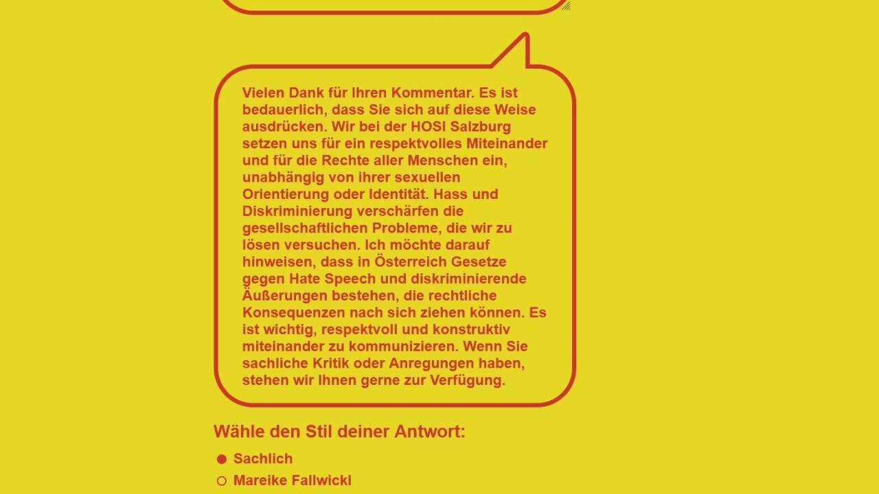 Künstliche Intelligenz soll Hasskommentaren in sozialen Medien wirksam antworten.  