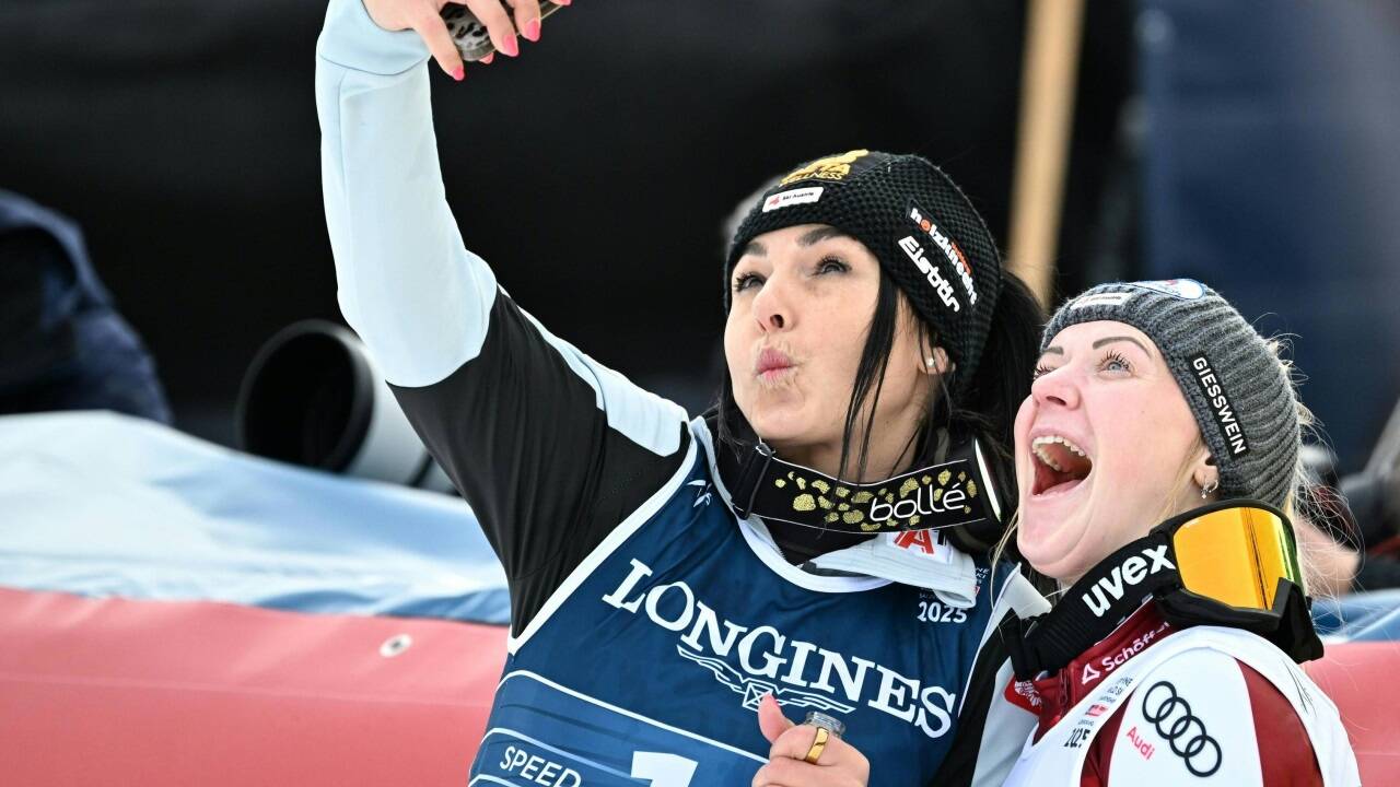 Stephanie Venier und Katharina Truppe überraschen mit Bronze.  