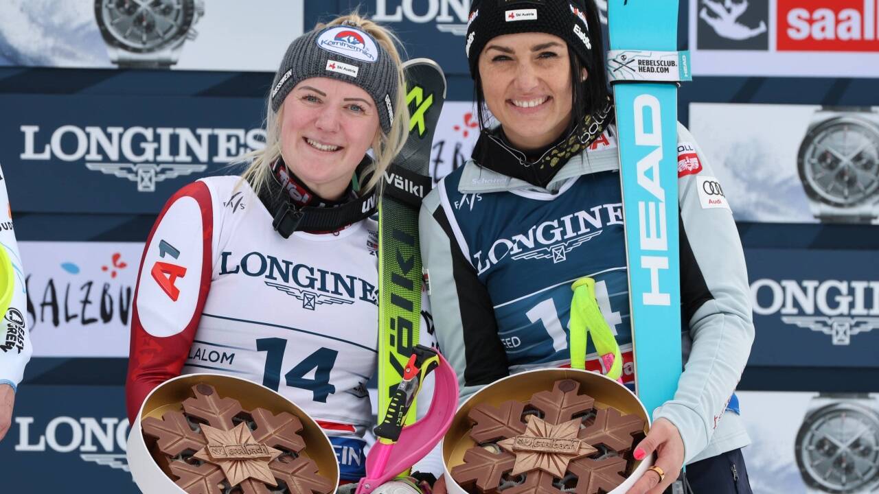 Katharina Truppe und Stephanie Venier. Katharina Truppe und Stephanie Venier.