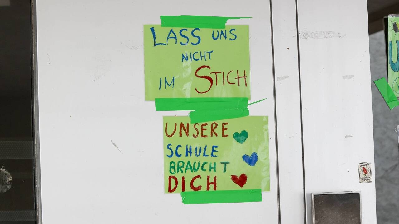 Die letzte Hoffnung auf eine Rettung der Schule.  