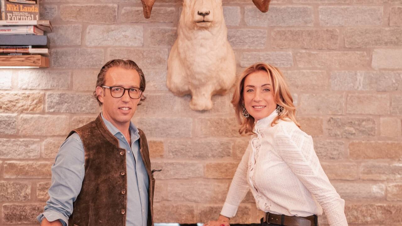 Otto und Liene Klaffenböck im Valeriehaus. 