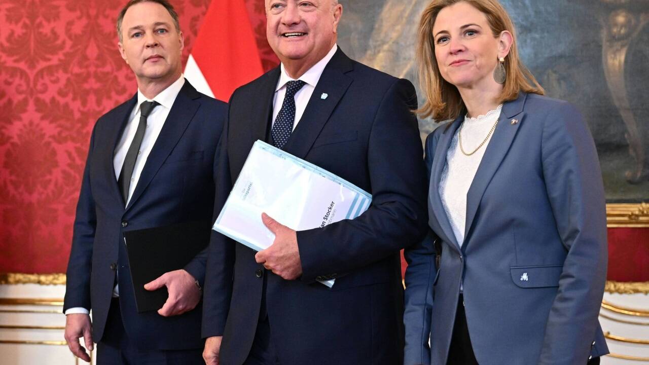 Die Parteispitzen zu Gast in der Hofburg. 