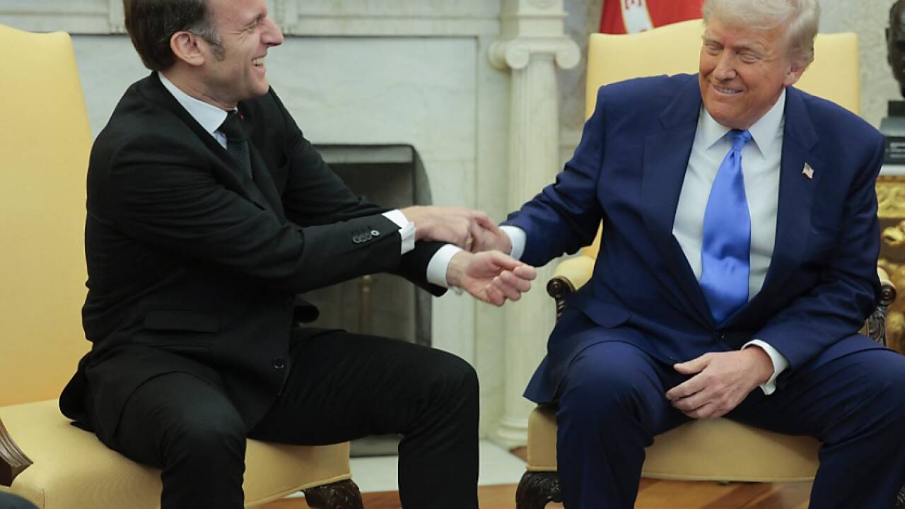 Frankreichs Präsident Macron zu Besuch bei US-Präsident Trump 