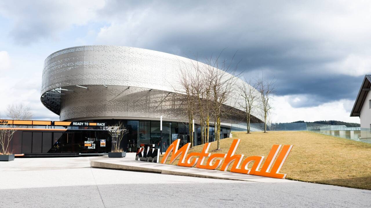 Die Motohall in Mattighofen.  
