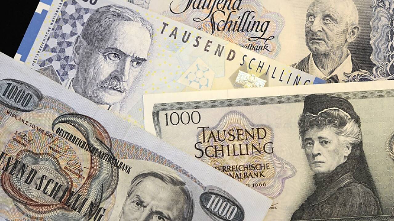 Alte Schilling-Tausender wurden oft auch als 'Blaue' bezeichnet 