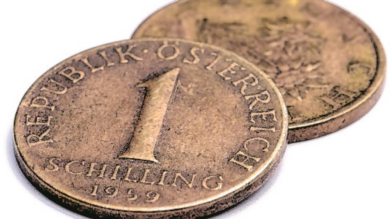 1-Schilling-Münze. 