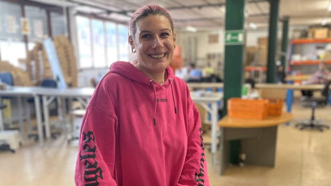 Sandra Ckrotzki (44) war zwei Jahre lang arbeitslos .  
