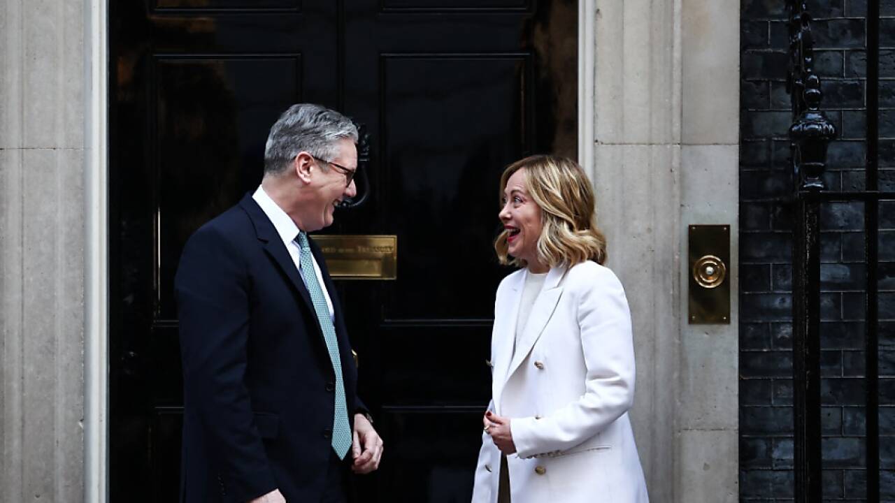 Keir Starmer traf Giorgia Meloni 