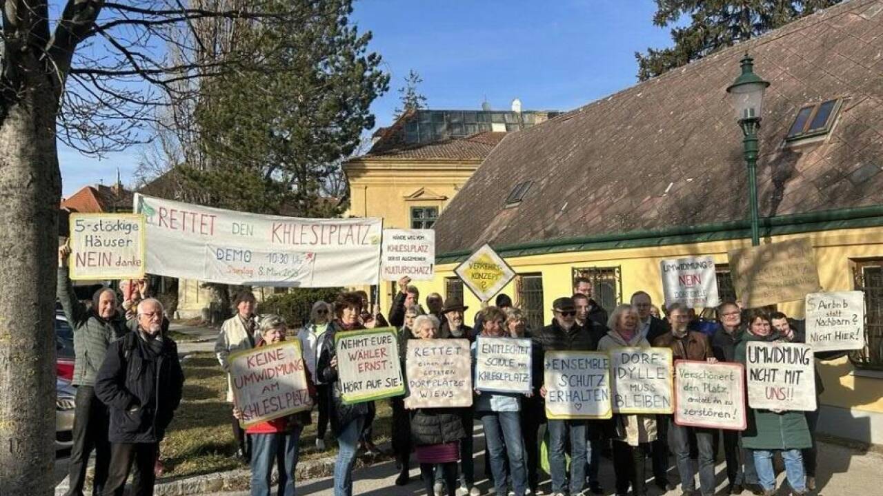 Besorgte Anrainer rüsten sich für Demo am Khleslplatz 