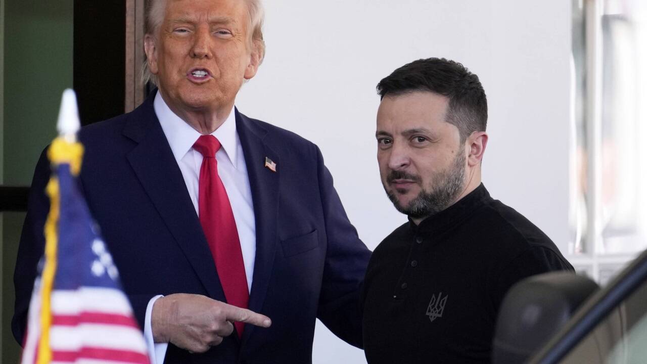 Trump und Selenskyj vergangenen Freitag vor dem Eklat im Weißen Haus. 