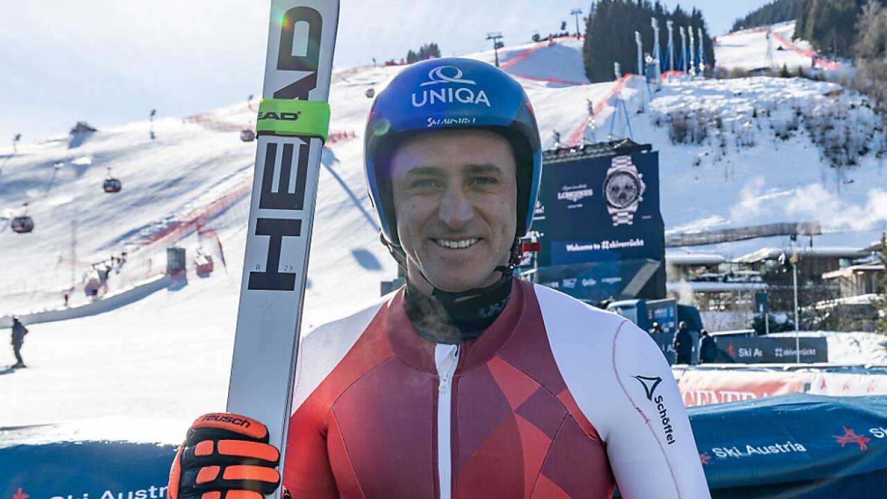 Matthias Mayer als Vorläufer bei der WM in Saalbach 