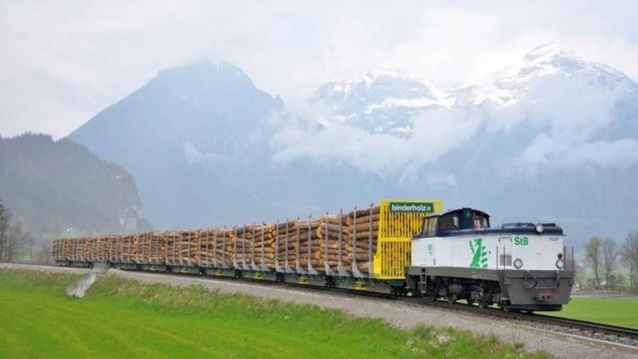 Binderholz fährt jährlich etwa 38.000 Waggons durch Europa. 
