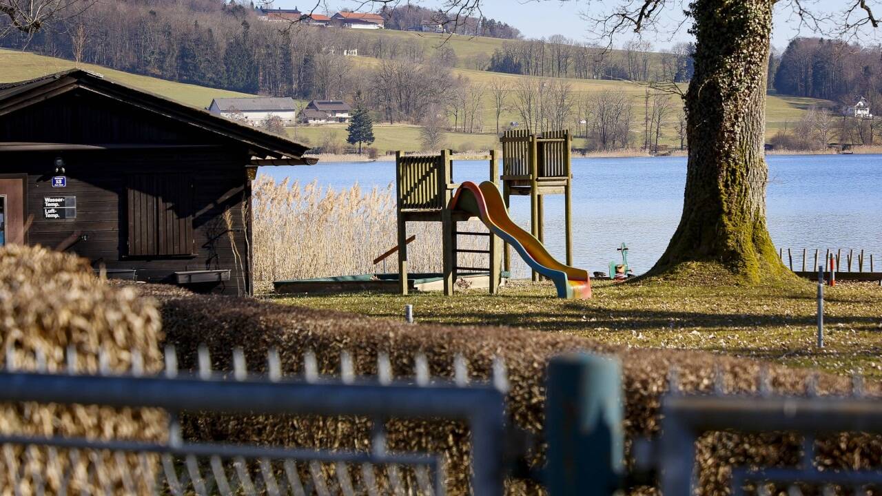 Der Badeplatz für Salzburger Magistratsbedienstete im Seehamer Ortsteil Matzing 