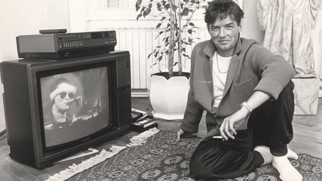 Falco. Foto: Ernst Kainerstorfer, um 1985. Falco. Foto: Ernst Kainerstorfer, um 1985.