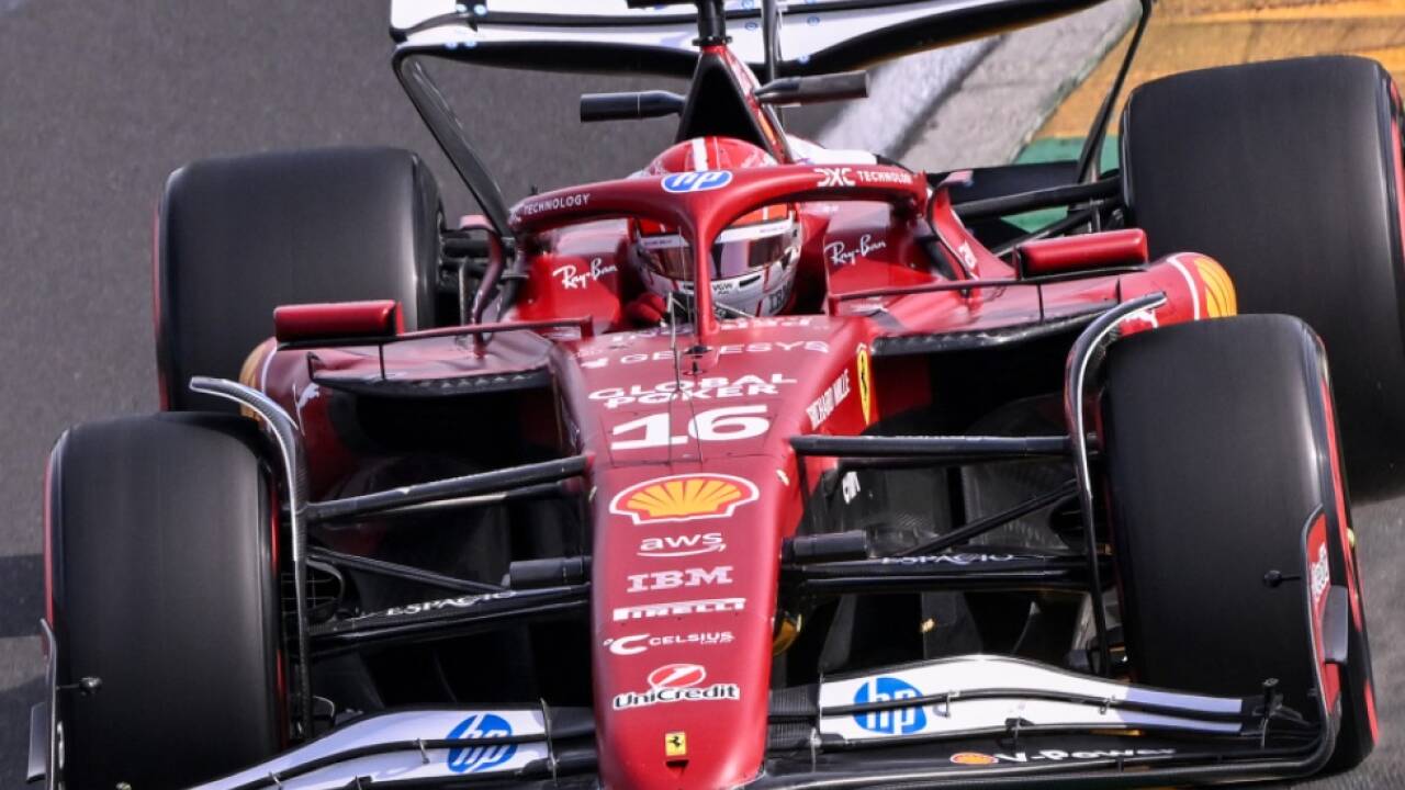 Der Ferrari von Leclerc lief auf dem Albert Park Circuit zuverlässig 