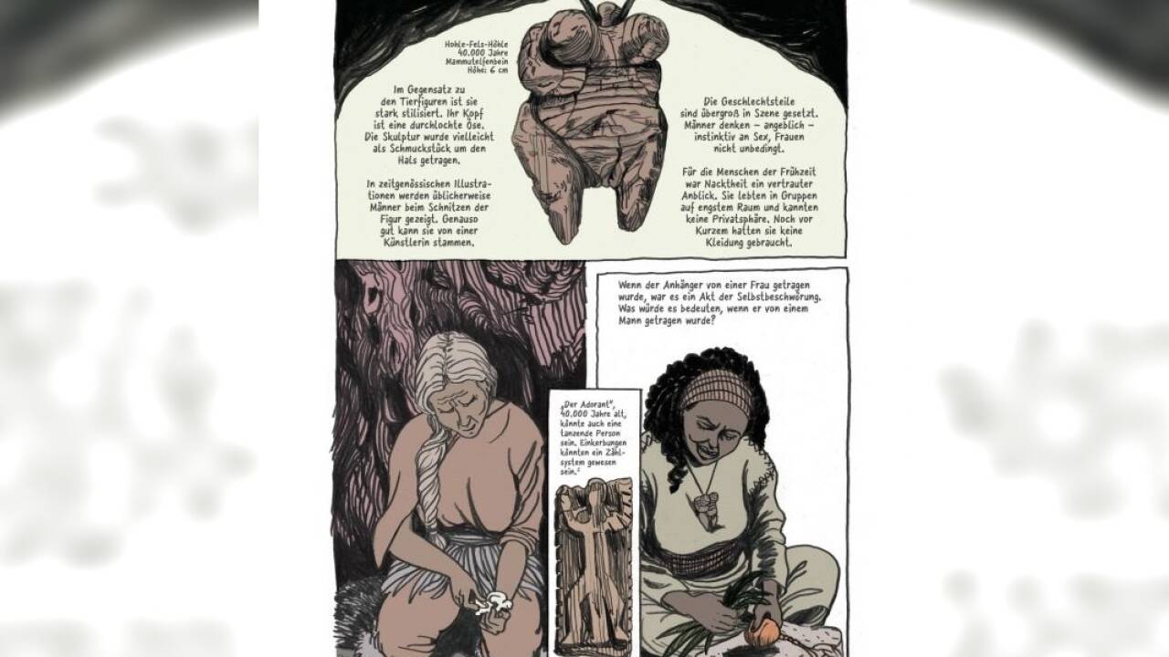 In ihrem Comic „Die Frau als Mensch“ baut Ulli Lust ein Puzzlestück in die Geschichte der Menschheit, das bisher meistens – nun ja – übersehen oder ignoriert wurde: die weibliche Perspektive.  In ihrem Comic „Die Frau als Mensch“ baut Ulli Lust ein Puzzlestück in die Geschichte der Menschheit, das bisher meistens – nun ja – übersehen oder ignoriert wurde: die weibliche Perspektive.