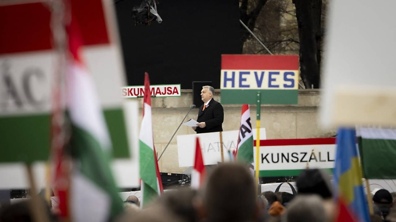 Als Orbán sprach, wurde gepfiffen 