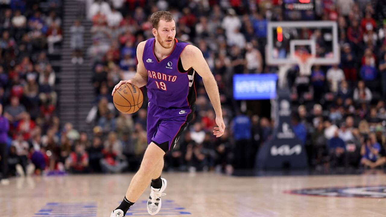 Jakob Pöltl war in Portland der Topscorer der Toronto Raptors 