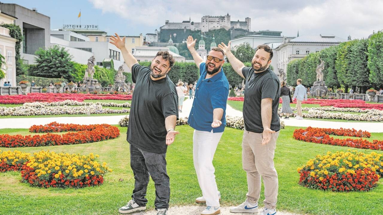 Wolfram Felice, Marco Wagner und Robin Limpek (v. l.) haben den Podcast in Salzburg auf die Beine gestellt.  Wolfram Felice, Marco Wagner und Robin Limpek (v. l.) haben den Podcast in Salzburg auf die Beine gestellt.