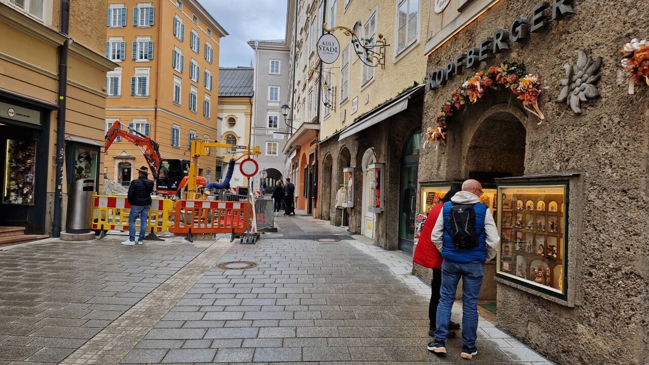 Die Judengasse wurde bereits im Herbst neu bepflastert. 