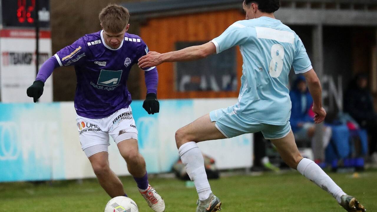 Luca Schmitzberger (links) traf für Austria Salzburg zum Endstand in Hohenems. Luca Schmitzberger (links) traf für Austria Salzburg zum Endstand in Hohenems.