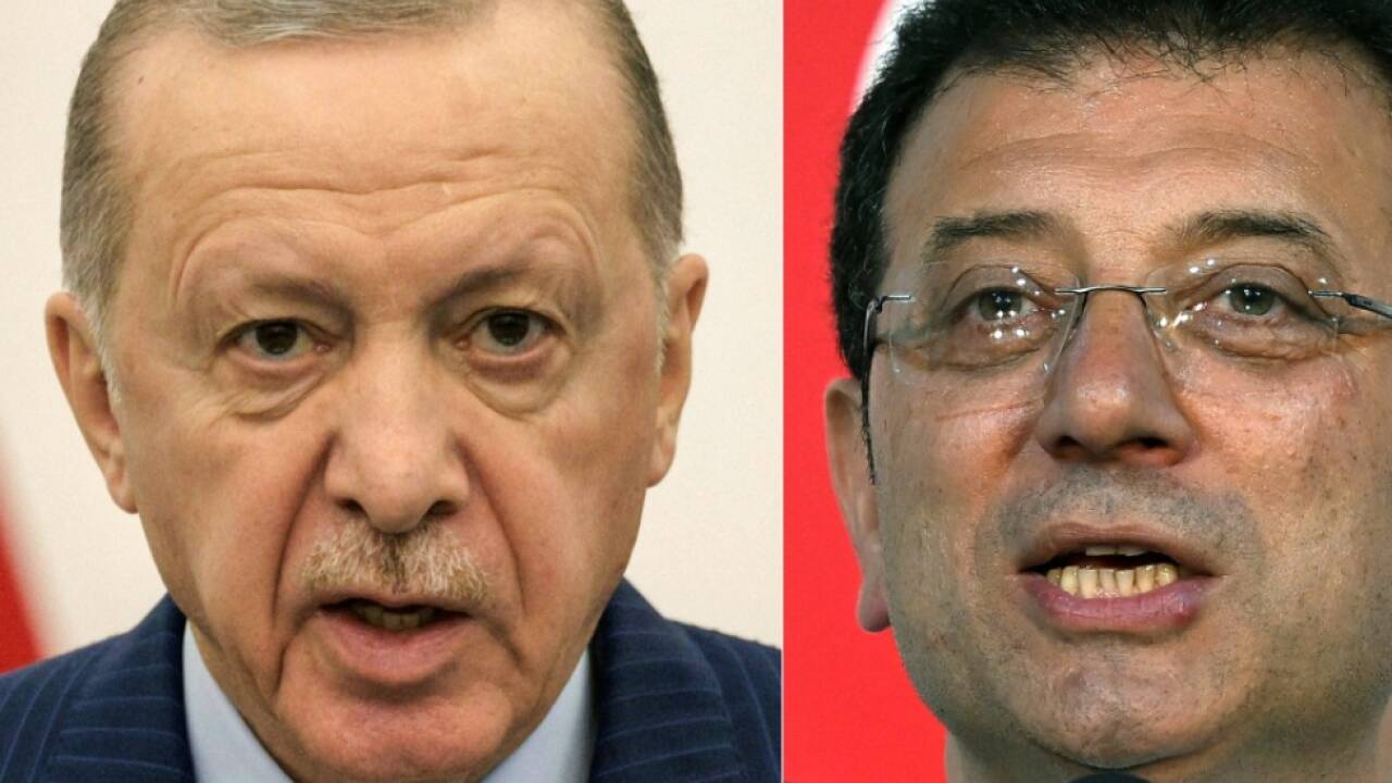 Erdogan und Imamoglu (v.l.n.r.) 
