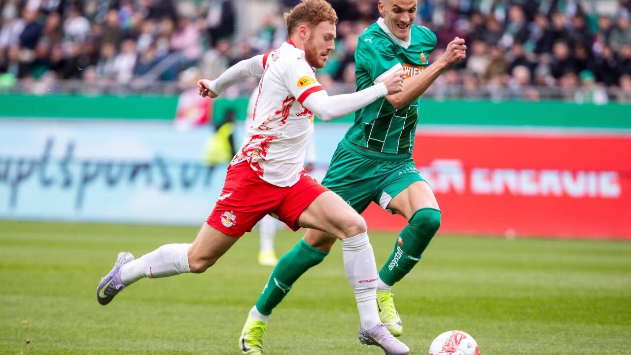 Der schnelle Yorbe Vertessen erzielte das 1:0 und das 2:0 für Red Bull Salzburg. 