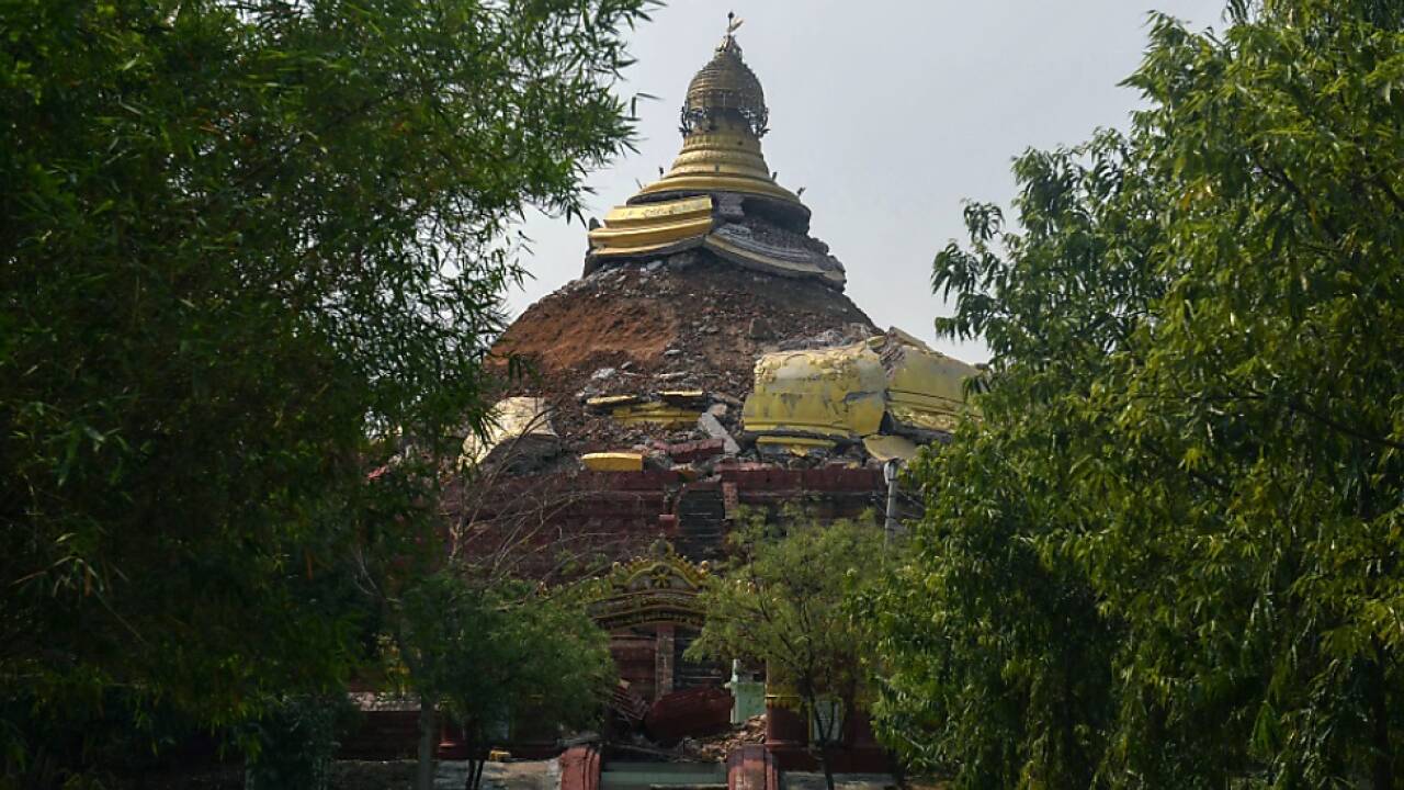 Bilder der Zerstörung in Myanmar  Bilder der Zerstörung in Myanmar