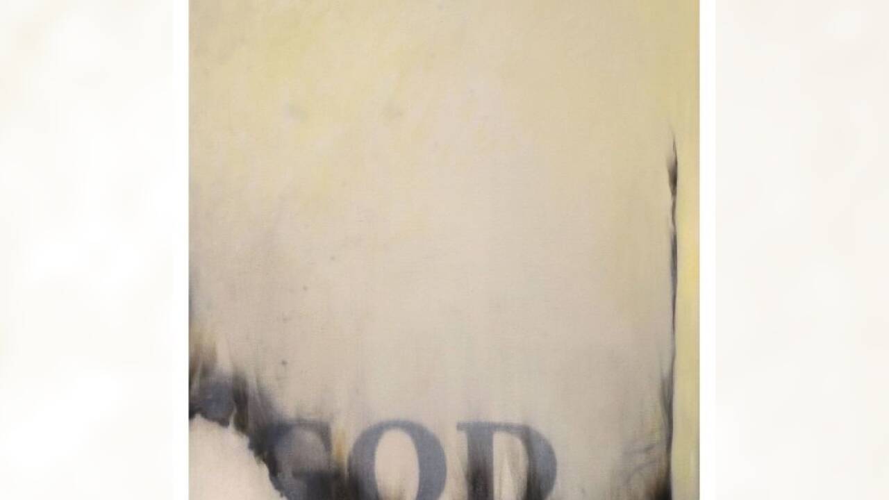 Nir Hod: „GOD“, Öl auf Leinwand, 2024.  