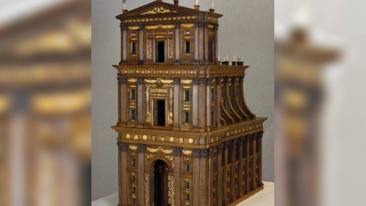 Zentrales Tempelgebäude aus dem Modell des Salomonischen Tempels, Hamburg, um 1680–1690 