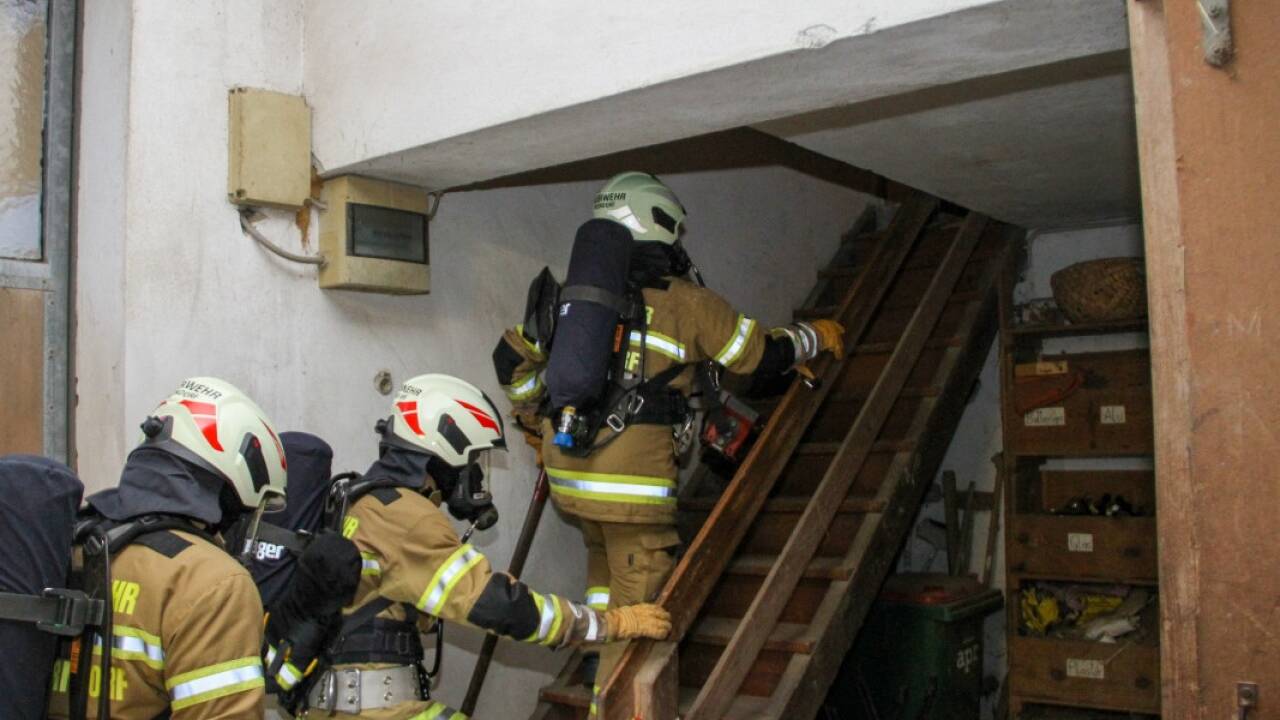 Bilder von der Großübung in Oberndorf. 