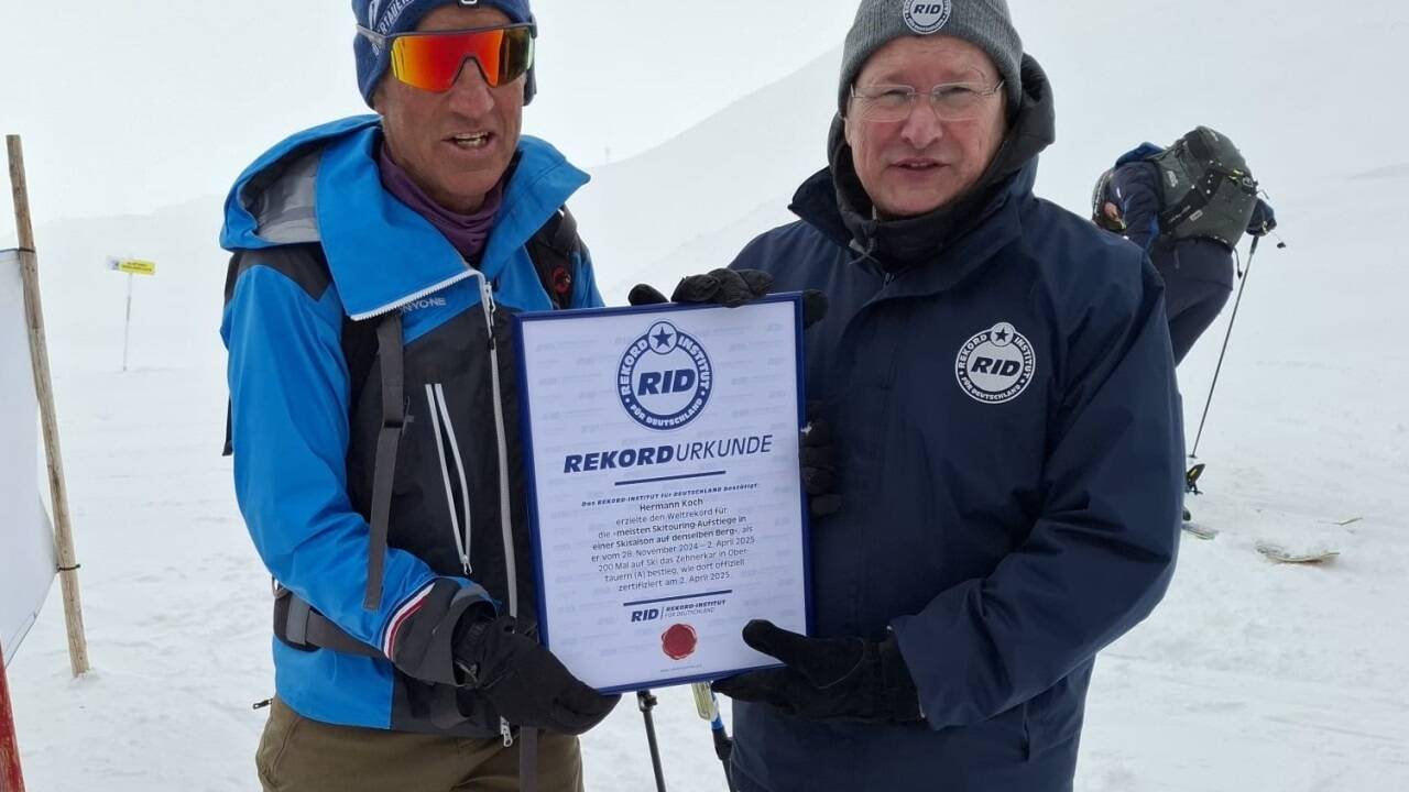 Hermann Koch mit RID-Rekordrichter Olaf Kuchenbecker. Hermann Koch mit RID-Rekordrichter Olaf Kuchenbecker.