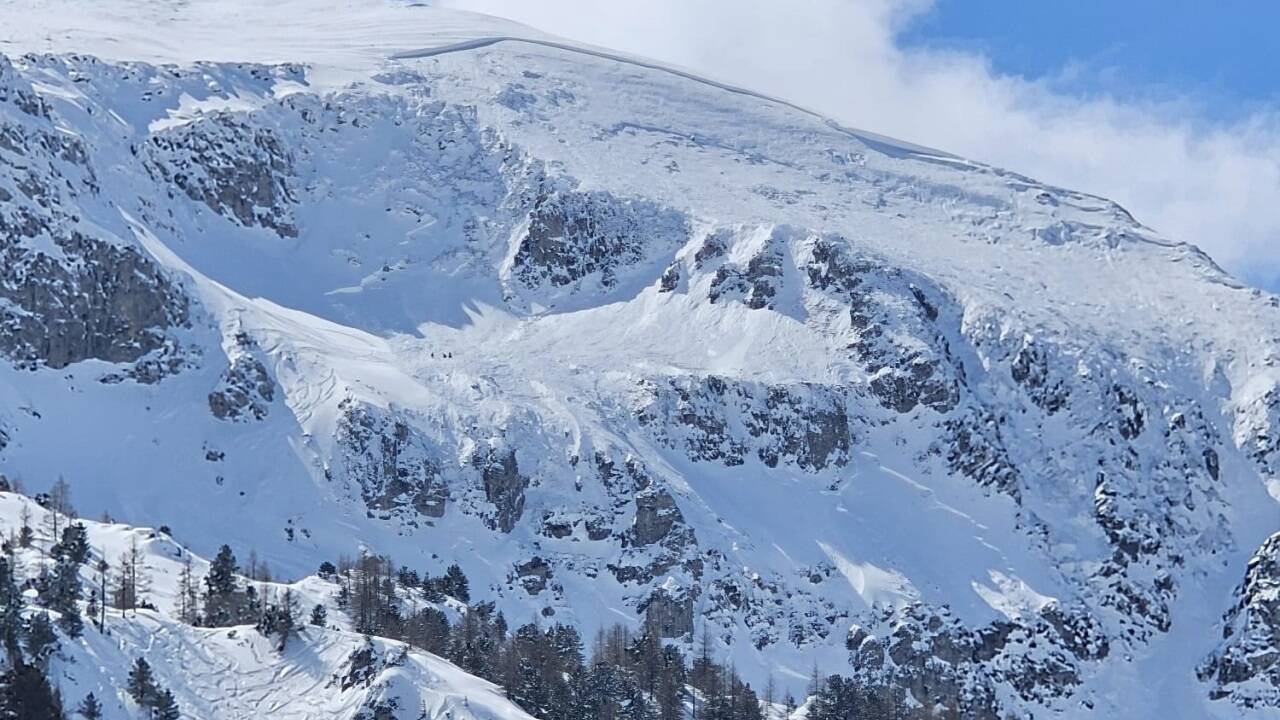 Bilder vom Lawinenabgang in Obertauern. 