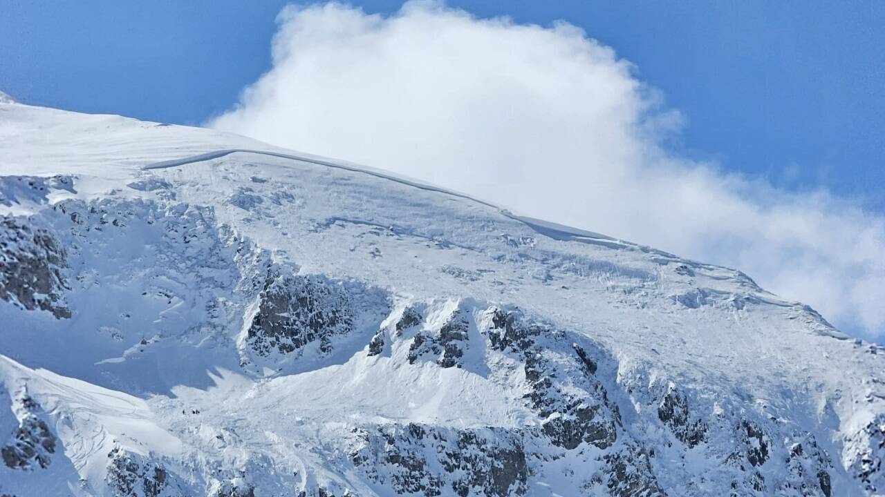 Bilder vom Lawinenabgang in Obertauern. 