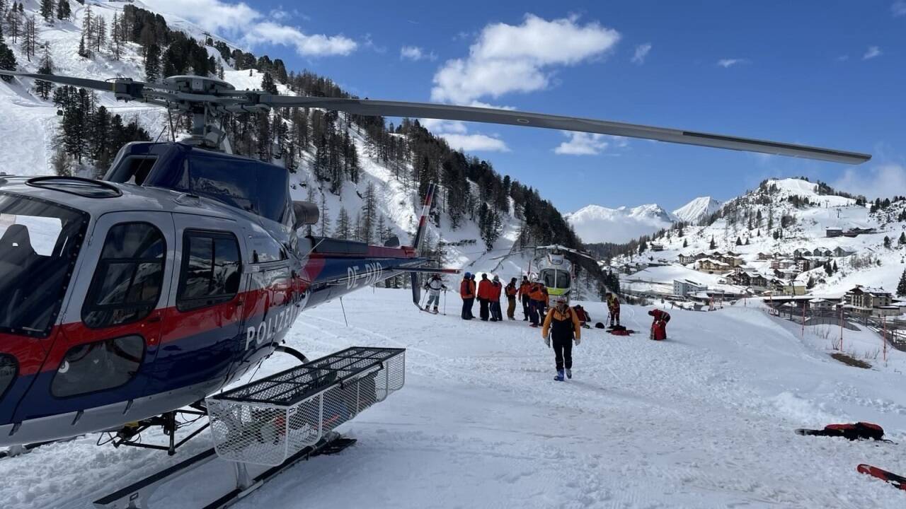 Bilder vom Bergrettungseinsatz in Obertauern. 
