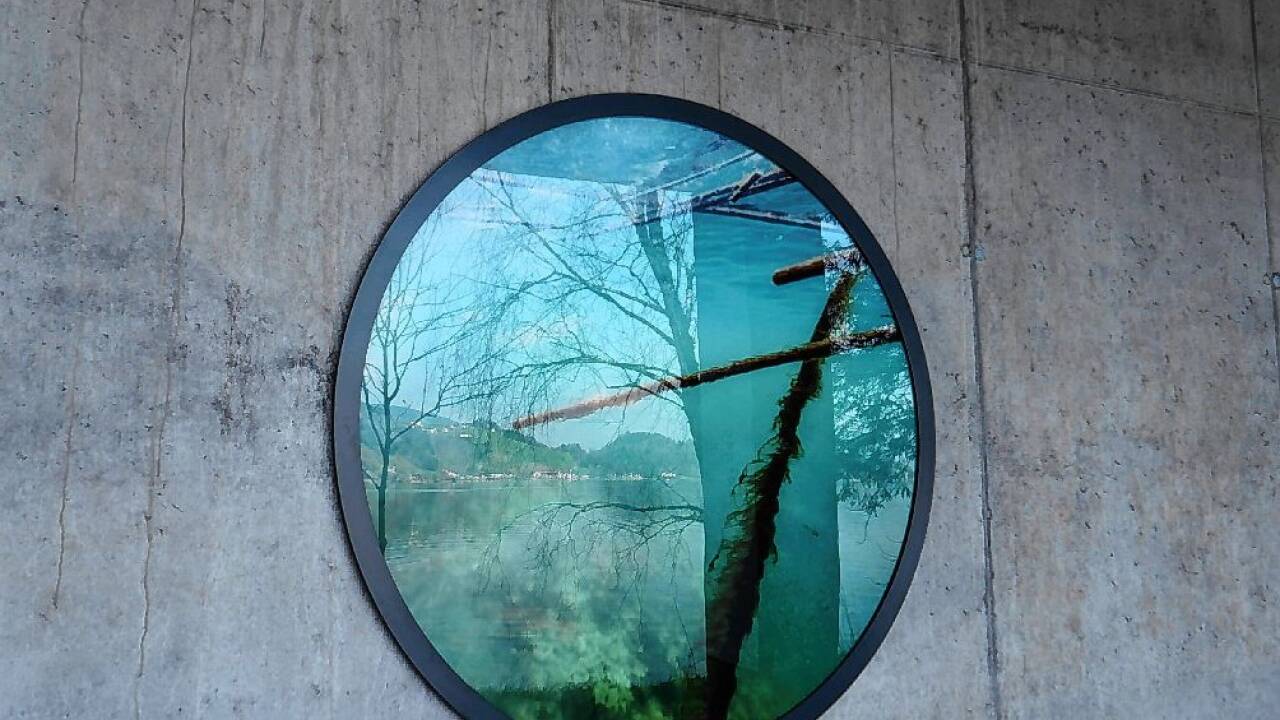 Ein- und Ausblicke beim Land-Art-Projekt Mondseeland beim Kienbergwandtunnel. 