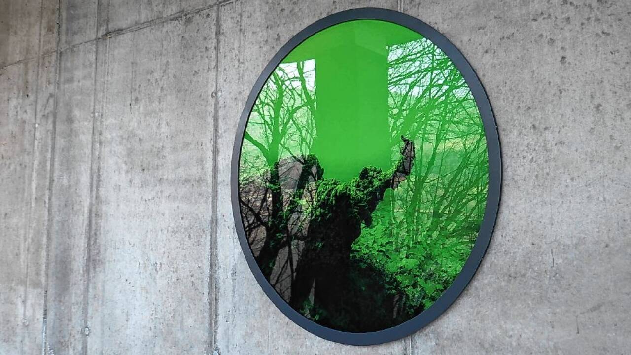 Ein- und Ausblicke beim Land-Art-Projekt Mondseeland beim Kienbergwandtunnel. 
