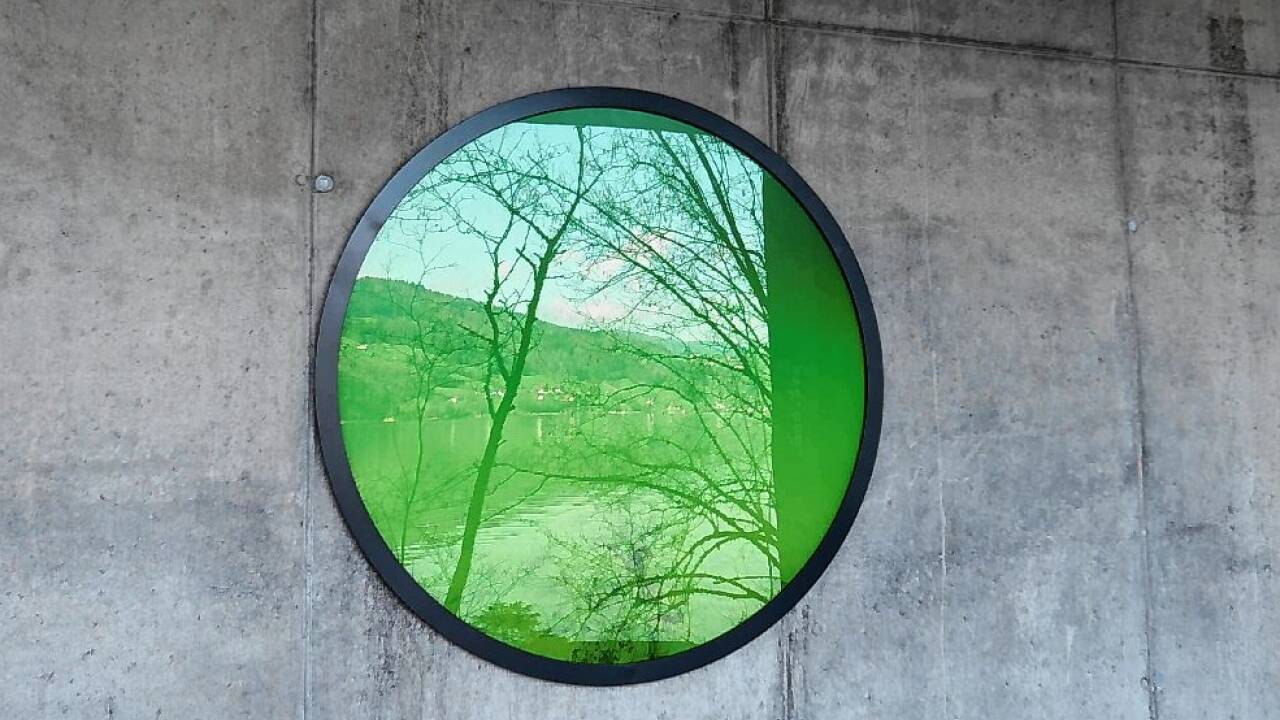 Ein- und Ausblicke beim Land-Art-Projekt Mondseeland beim Kienbergwandtunnel. 