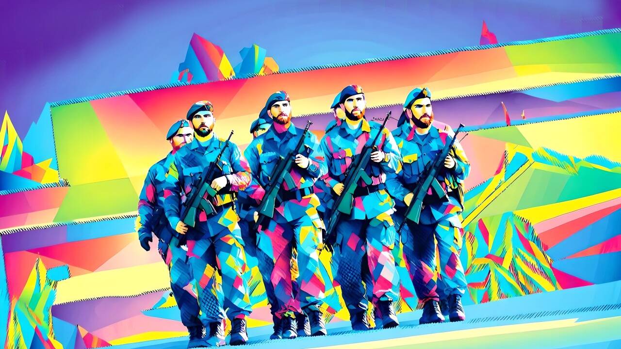 Exerzierdienst gehört natürlich dazu.   Exerzierdienst gehört natürlich dazu.