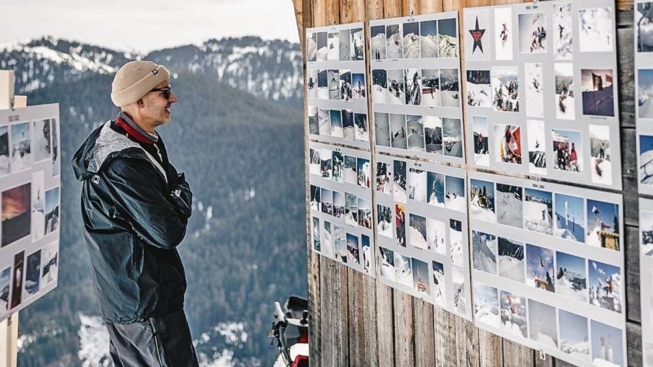 Die Fotoausstellung zeigt die beeindruckende Entwicklung des Snowparks in den vergangenen 25 Jahren.  