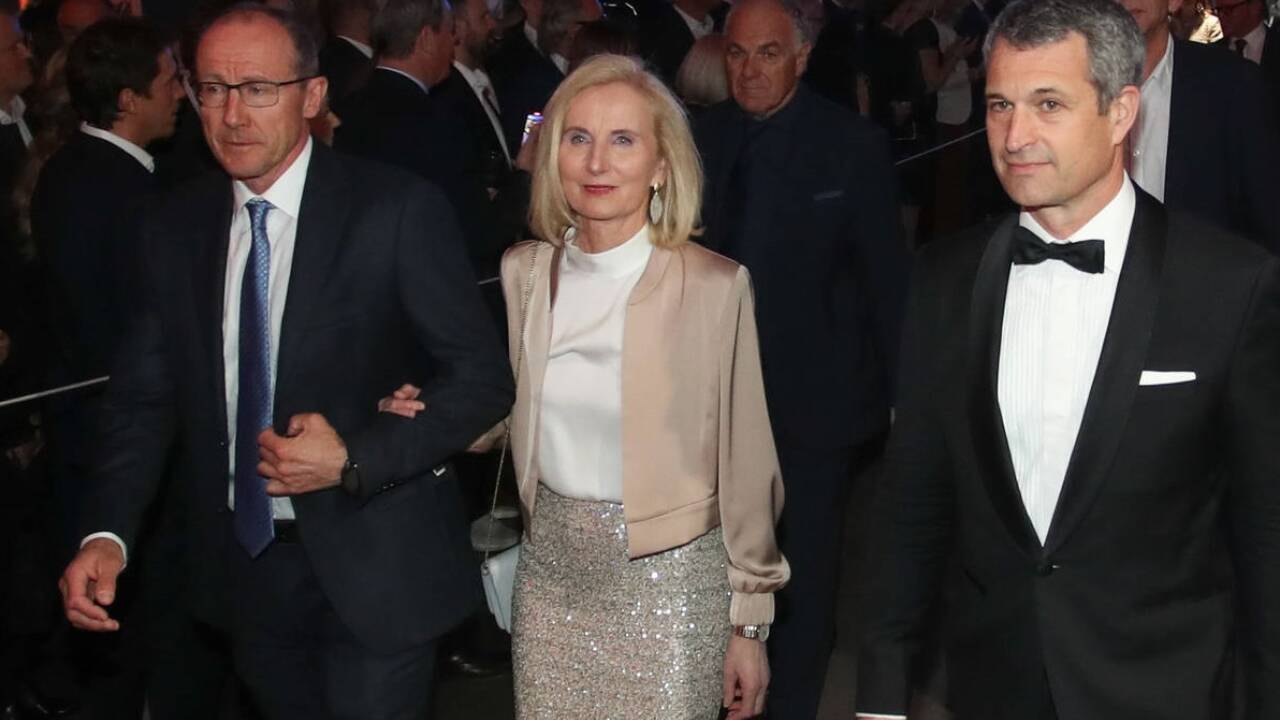 ÖSV-Präsidentin Roswitha Stadlober, Gatte Alois und der neue ÖOC-Präsident Horst Nussbaumer.  