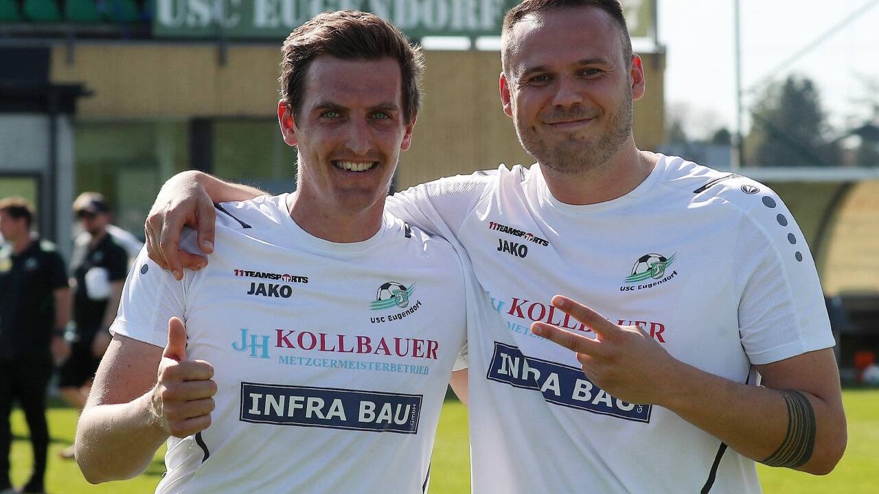 In der Salzburger Liga aktuell erfolgreich: Hannes Endletzberger und Christopher Mayr verlassen Eugendorf im Sommer. 