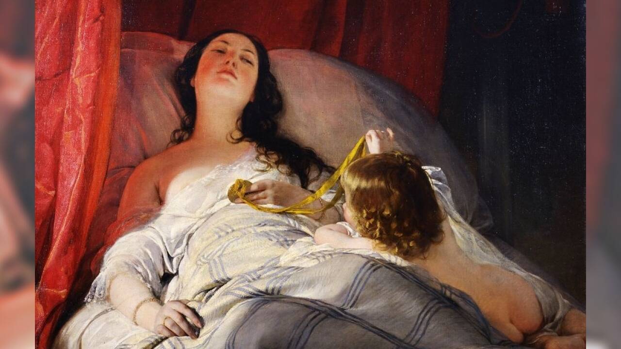 Friedrich von Amerling, as Souvenir (L’assopita), 1838 © Galleria degli Uffizi, Florenz, Foto: Gabinetto Fotografico delle Gallerie degli Uffizi. 