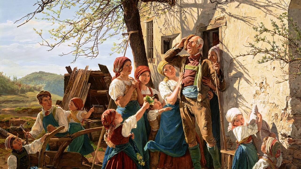 Ferdinand Georg Waldmüller, Wiedererstehen zu neuem Leben, 1852 © LIECHTENSTEIN. The Princely Collections, Vaduz–Vienna, Foto: LIECHTENSTEIN. The Princely Collections, Vaduz–Vienna 