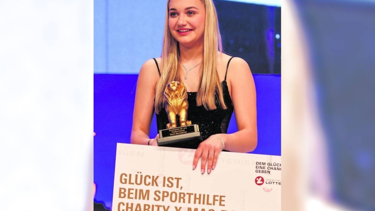 Sarah Baumgartner durfte sich über den Publikumspreis freuen, der in einem Onlinevoting ermittelt wurde. 