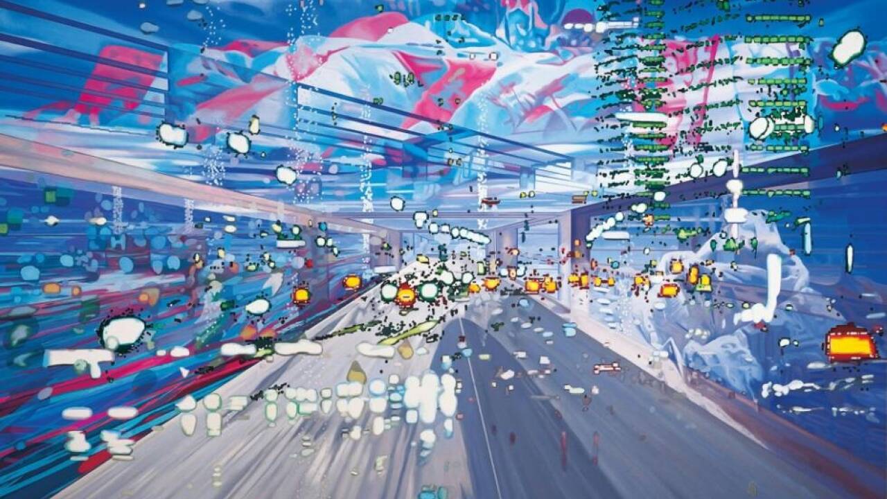 Hier kaum bekannt: Corinne Wasmuht mit ihrem Werk 'Pathfinder' (2002) 