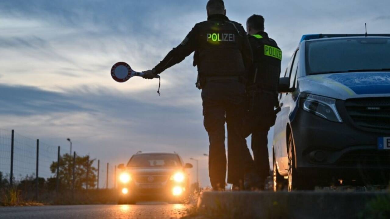 Grenzkontrollen der deutschen Bundespolizei. Grenzkontrollen der deutschen Bundespolizei.