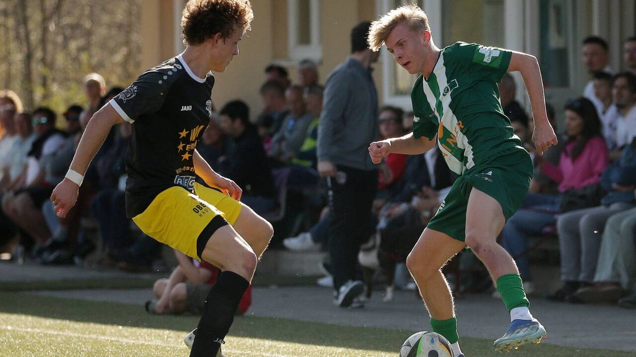Lucas Wildmann (rechts) erzielte seine Saisontore drei bis fünf in der Salzburger Liga. 